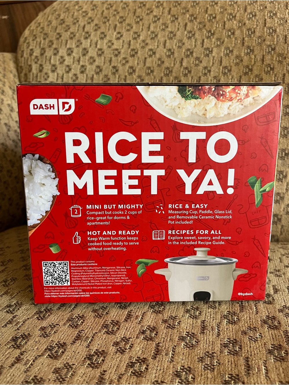 Dash Mini Rice Cooker - Picture 4 of 7